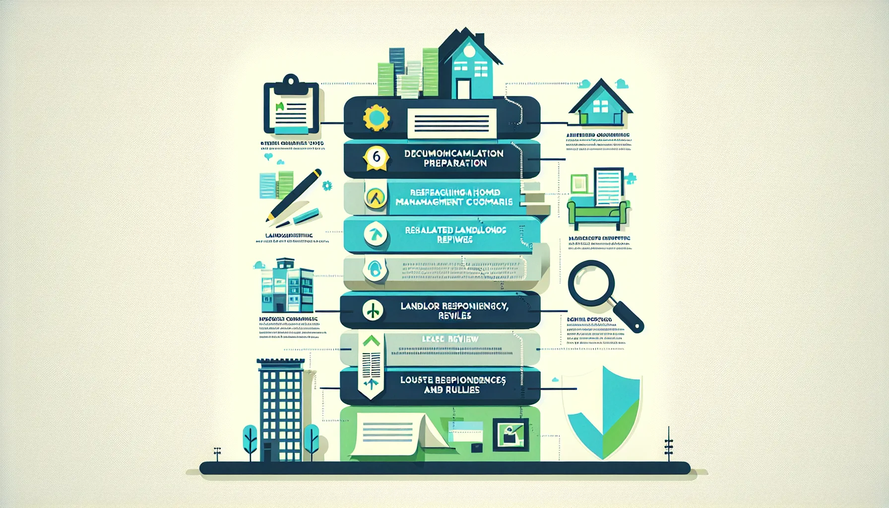 infographic showing key rental tips for Orinda renters in four steps