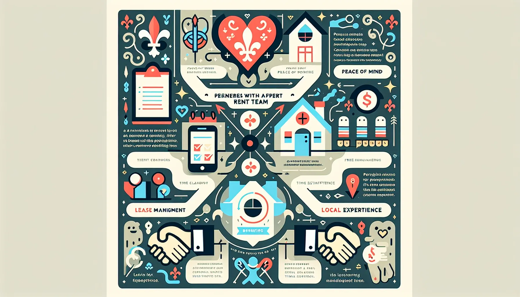 infographic showing key benefits of hiring a Lafayette rent management team