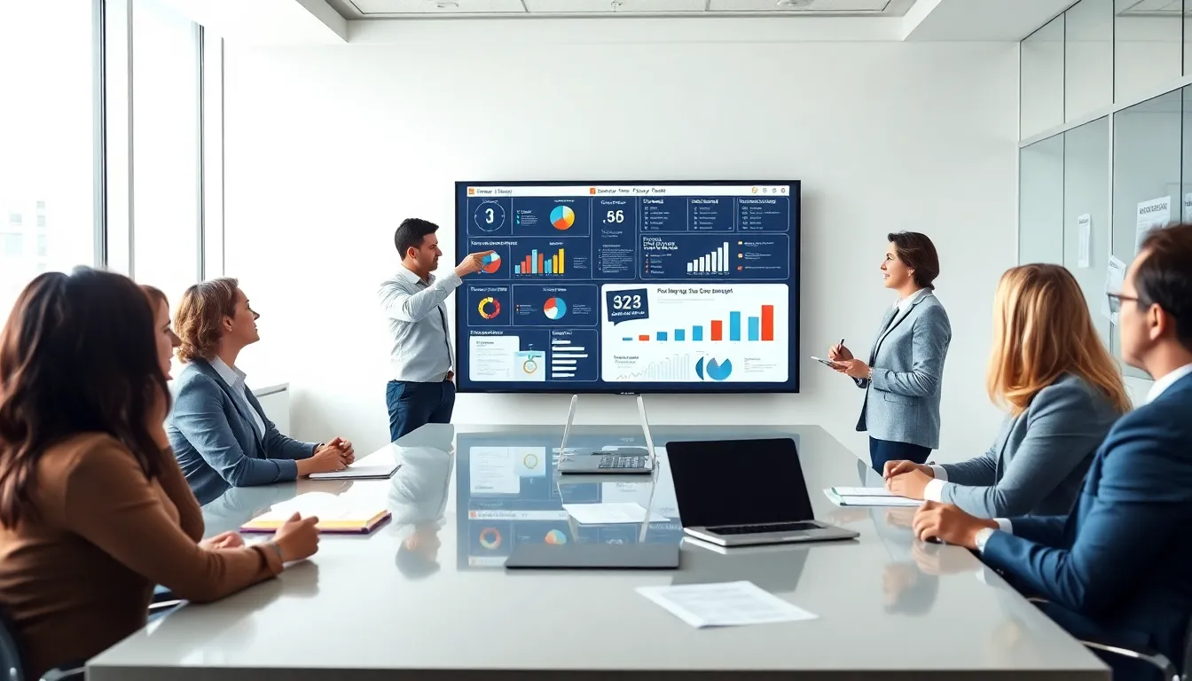 diverse team discussing tax strategies in a modern office setting.