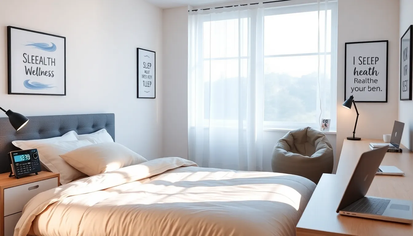 a cozy bedroom promoting healthy sleep habits for teenagers.