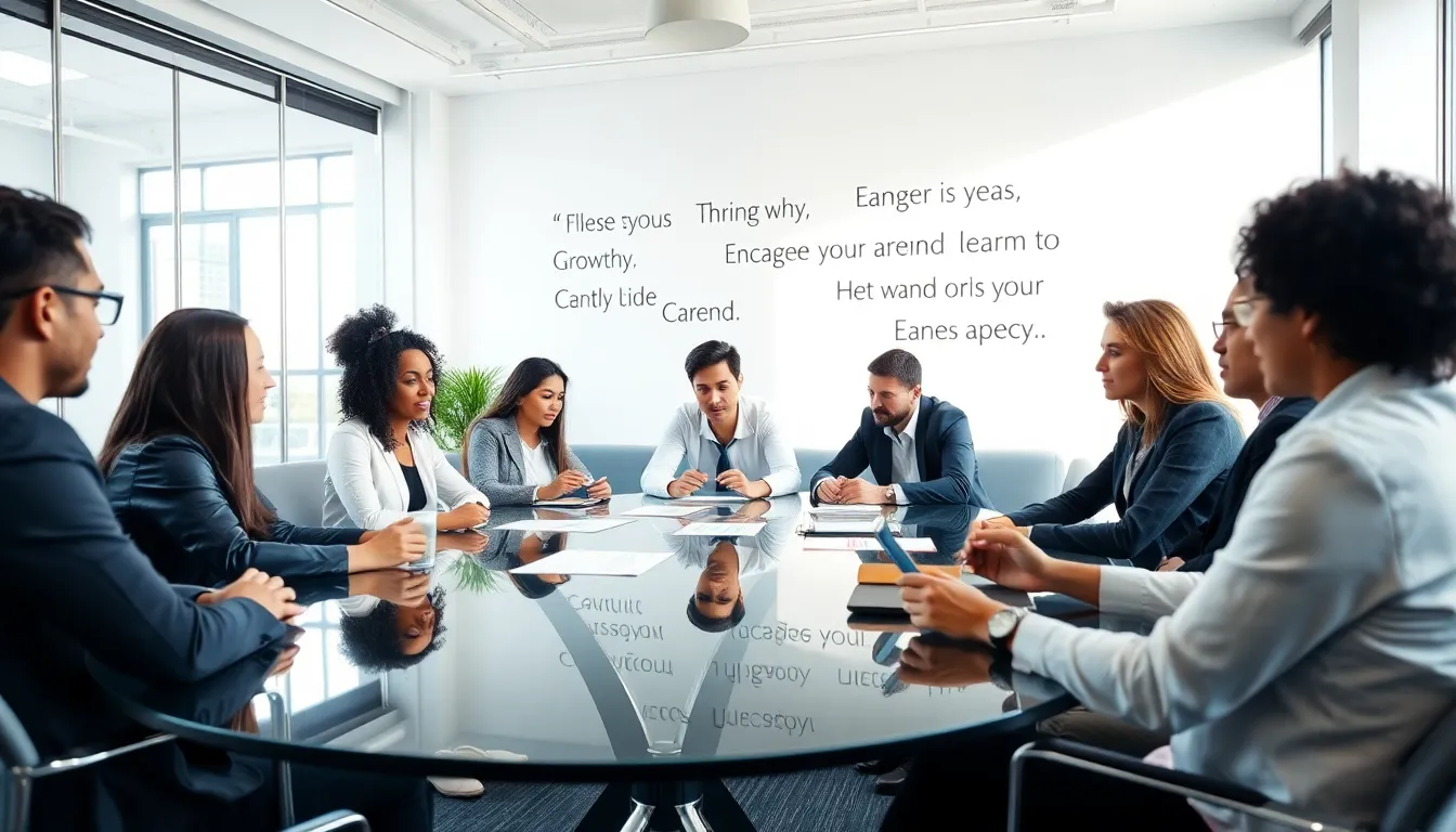 diverse professionals collaborating in a modern office setting.
