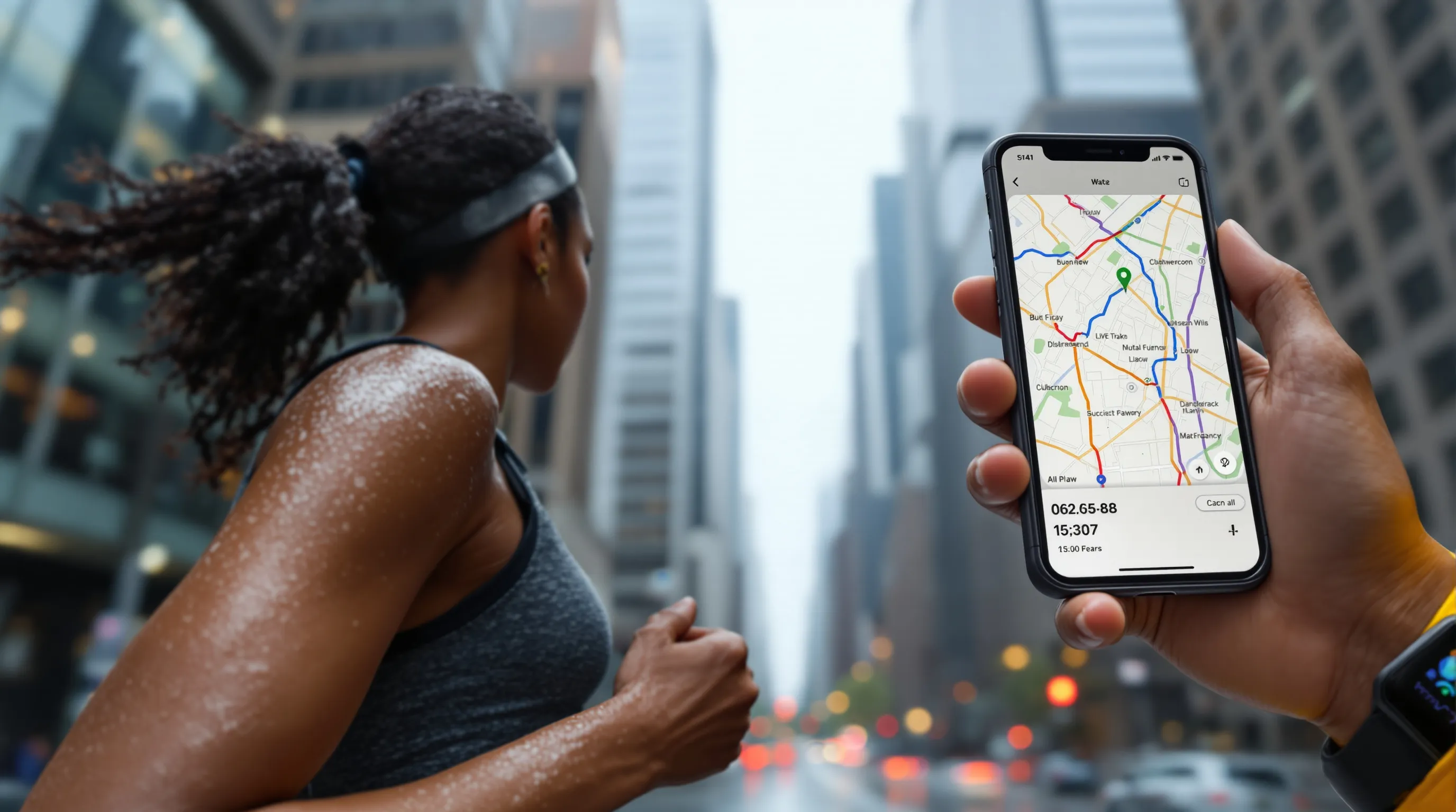 Runner tests Apple Watch models in rainy city, focusing on Ultra 2 GPS.