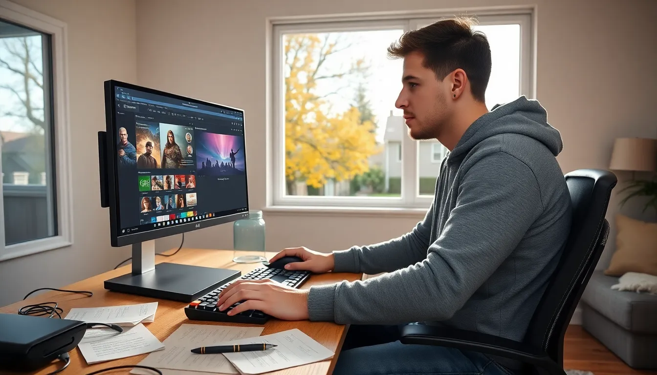 a young man using CK2Generator for Crusader Kings II character creation.