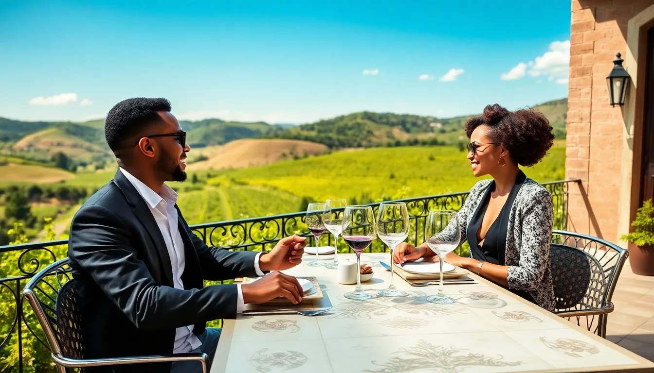 luxurious vineyard dining experience in Portugal's Douro Valley.
