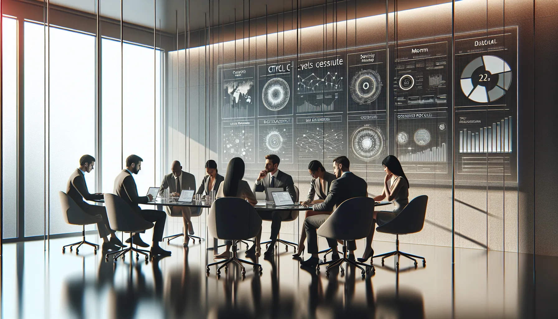 diverse team in a conference room discussing challenges of Ctylgekmc.