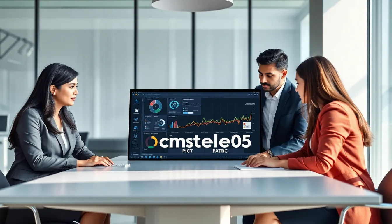 diverse IT team discussing technology in a modern office.
