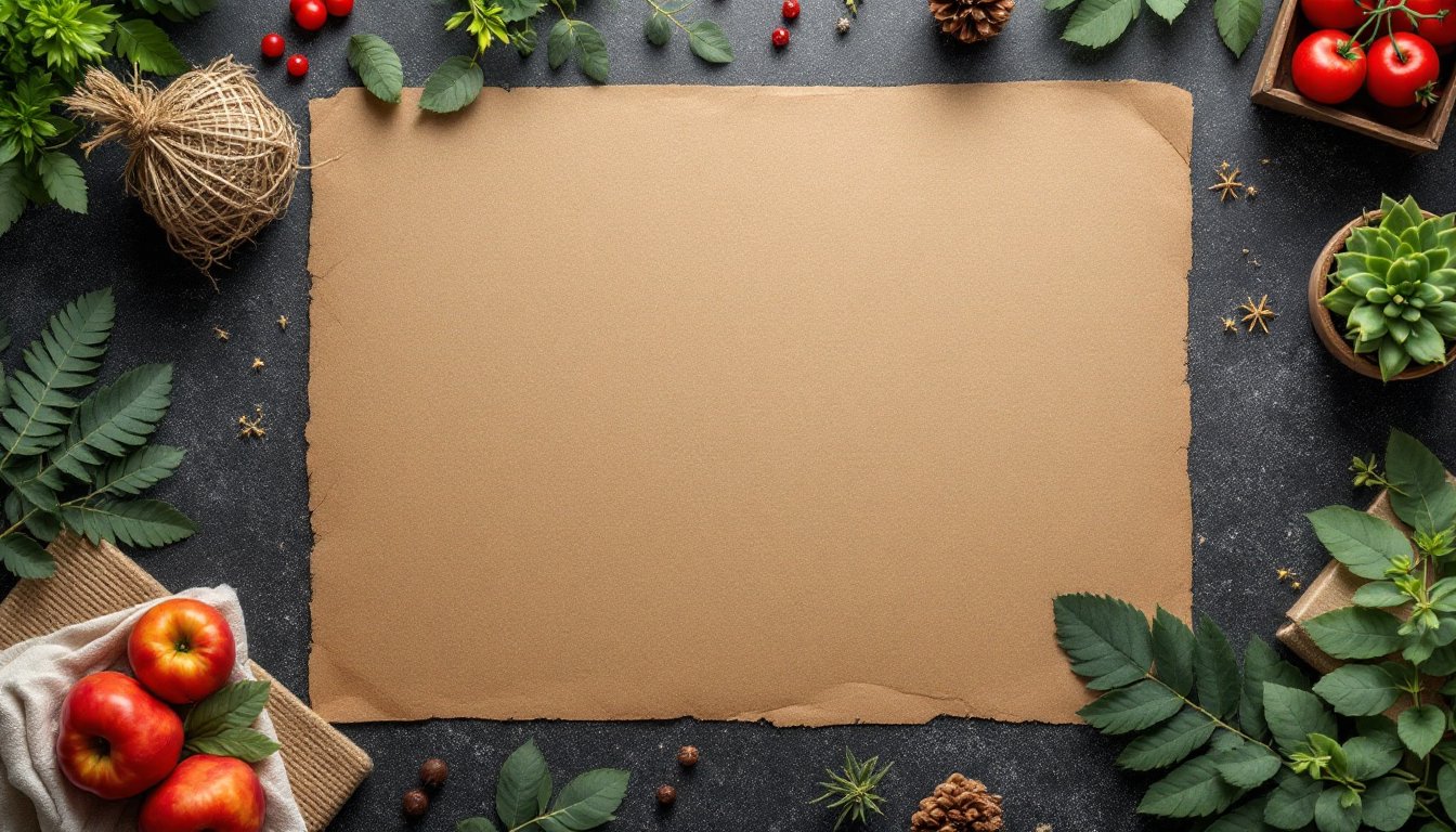 Overhead view of a balanced Ayurvedic lunch plate with rice, lentils, vegetables, and ghee.