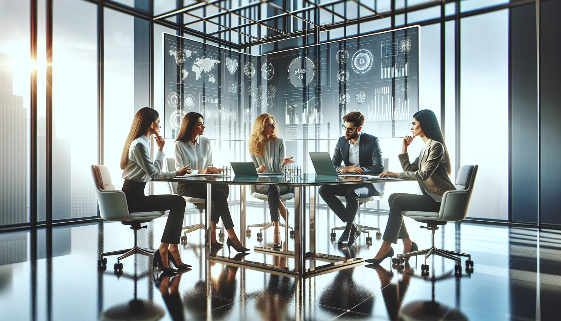 diverse team discussing the significance of 8448520347 in a modern office.