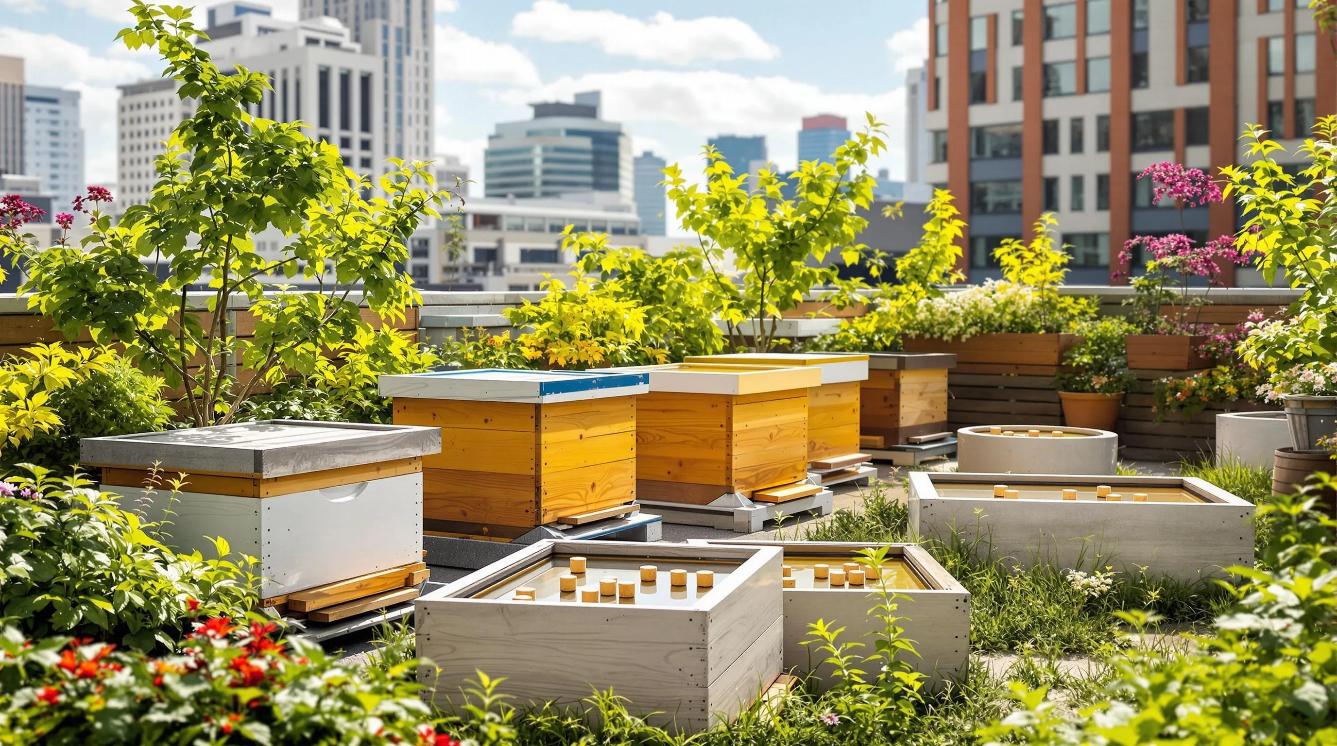 10 Urban Rooftop Beekeeping Garden Ideas for Sustainable City Living 2 jilJL5PVvzR6XX45 uS45nUdDGtf WFO