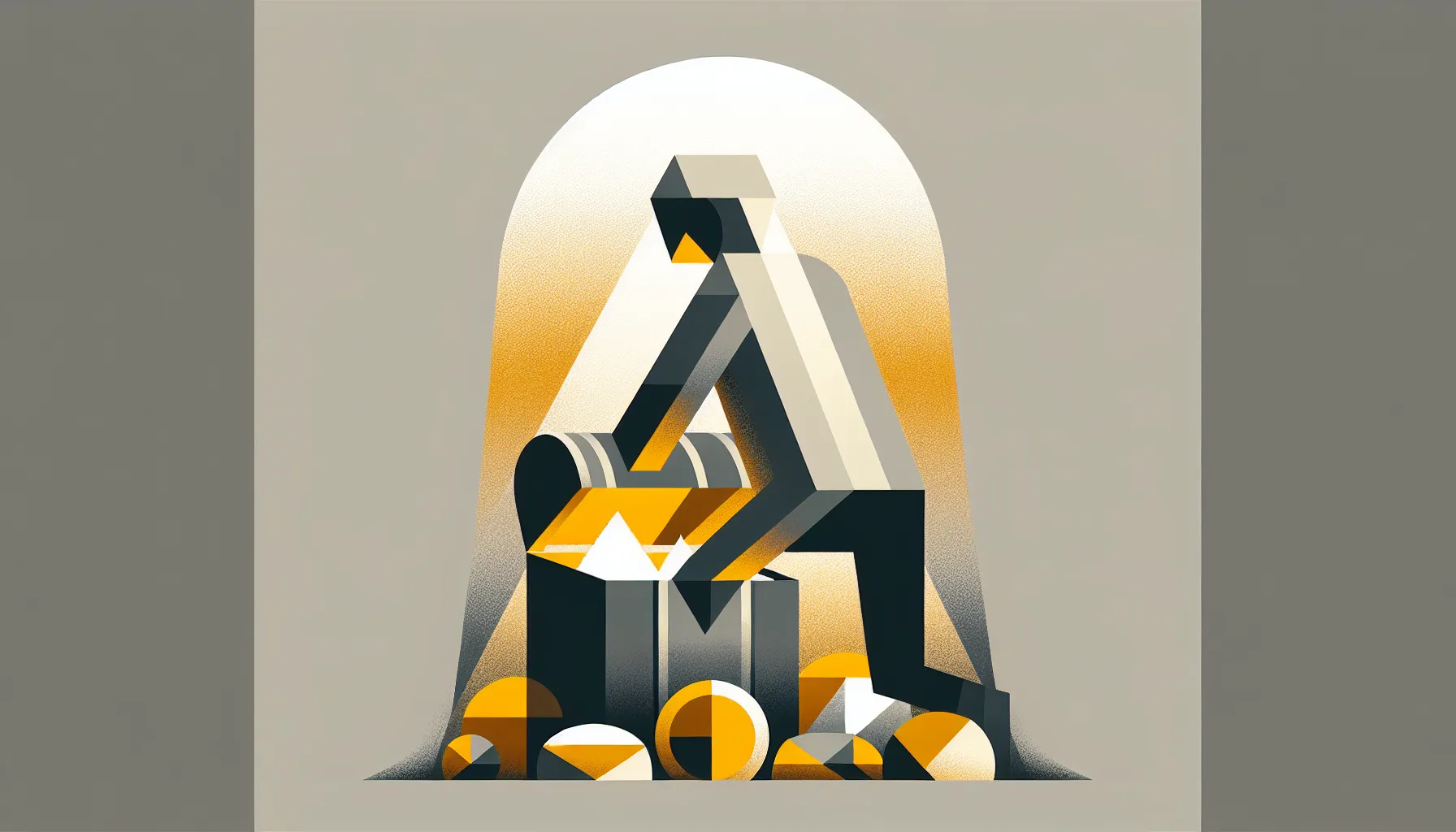A minimalist figure protectively guarding a glowing treasure chest with scattered coins