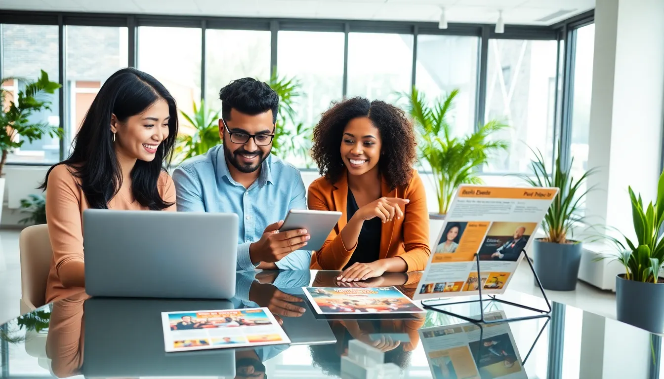 diverse professionals planning affordable community events.