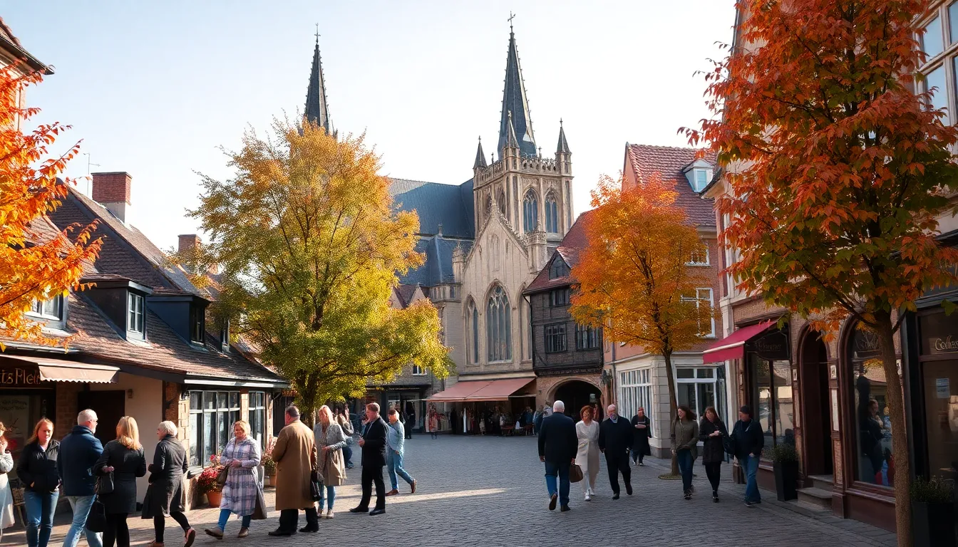 historical streets of Westerfleht with Gothic architecture and community.