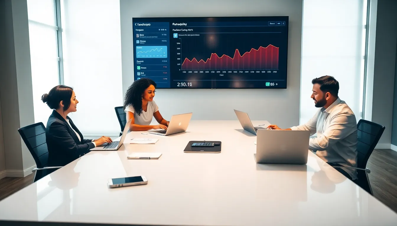 diverse professionals collaborating in a modern office.