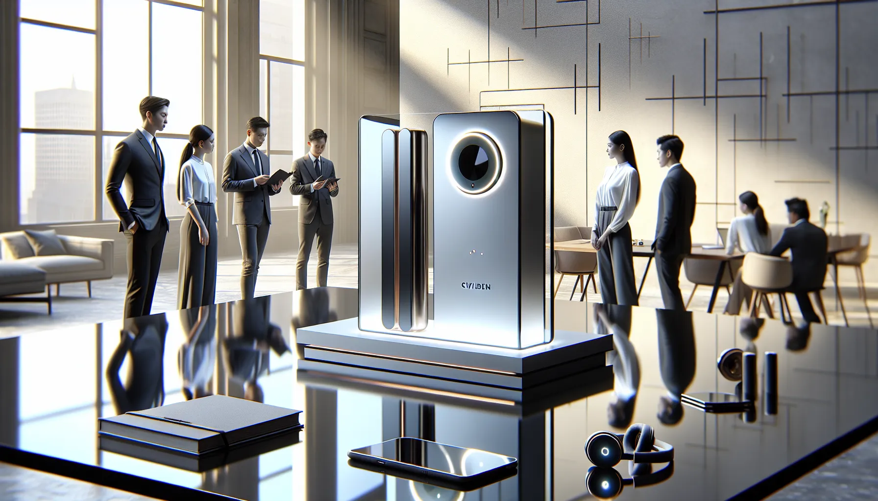 Civiliden LL5540 device showcased in a modern office setting.