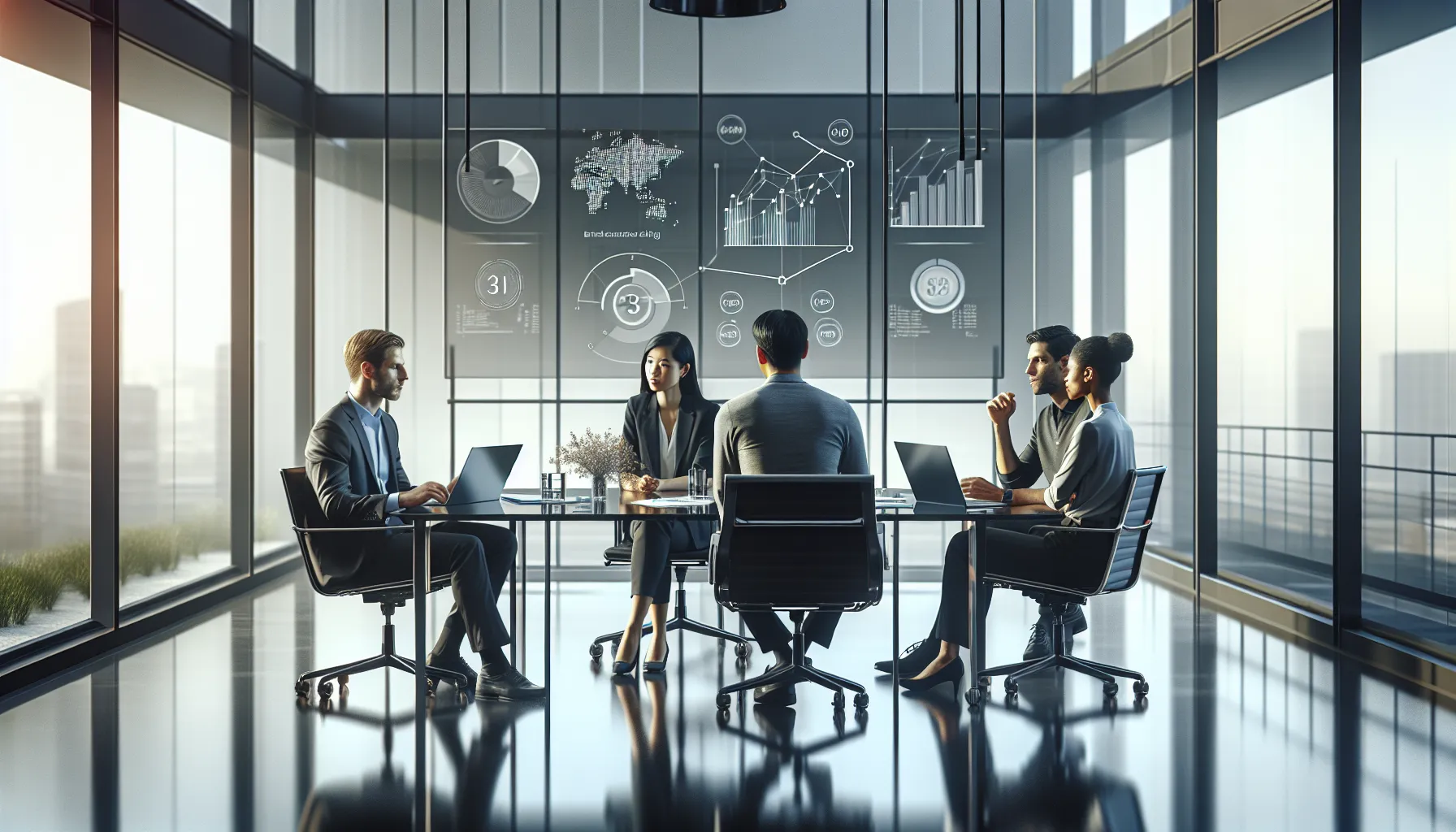 diverse team discussing data accuracy in a modern office setting.