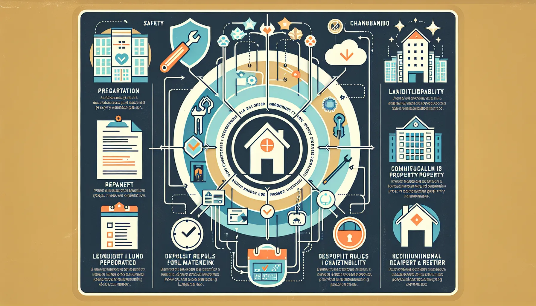 diagram showing main responsibilities of landlords in Danville, California