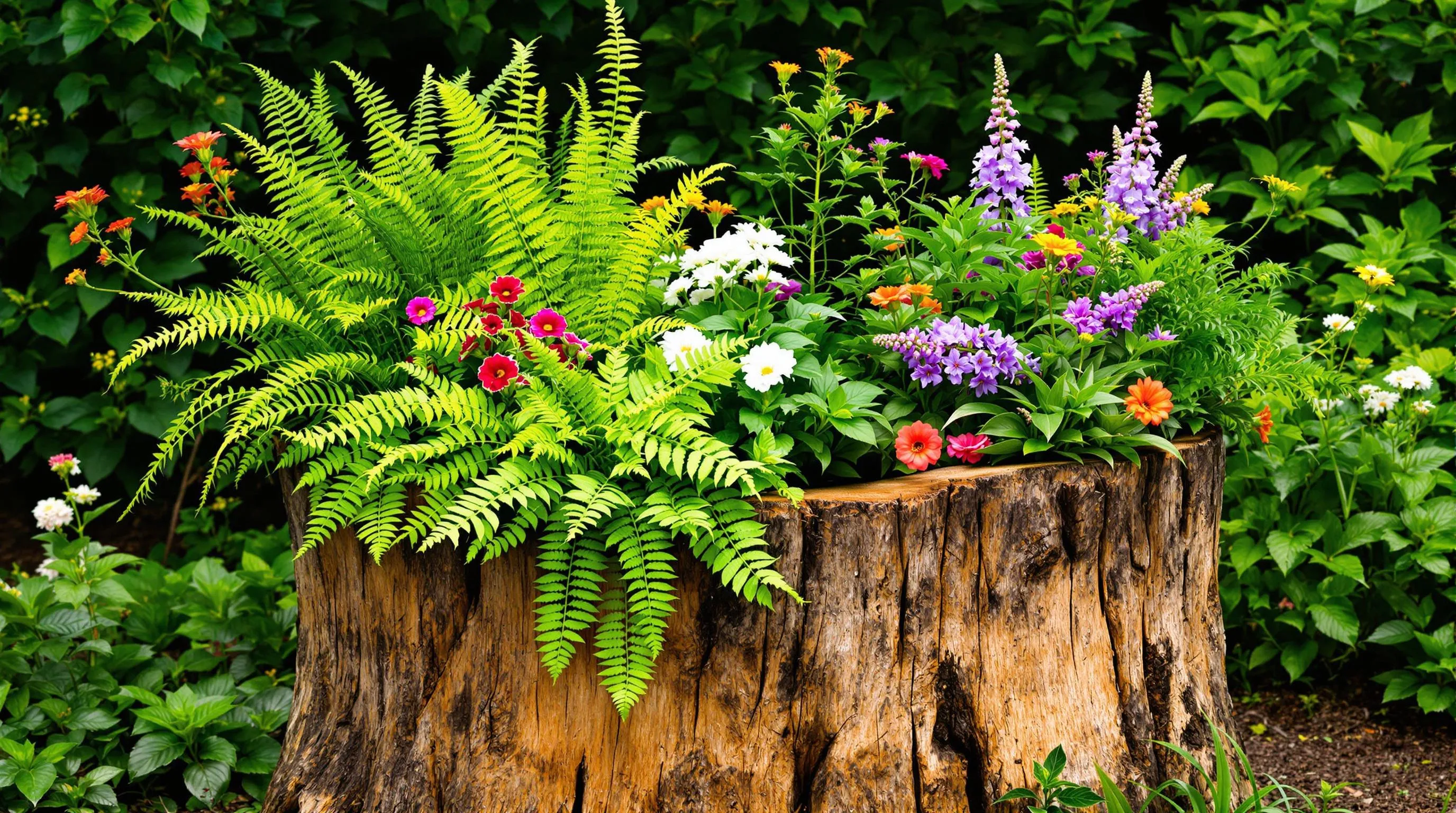 10 Creative Tree Stump Planter Ideas to Transform Your Garden | DIY Upcycling Guide 2 kfYFW8Z7wff1NZb6YtMW