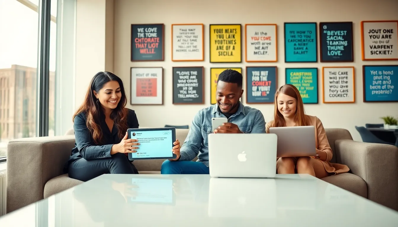 diverse professionals collaborating in a contemporary workspace.