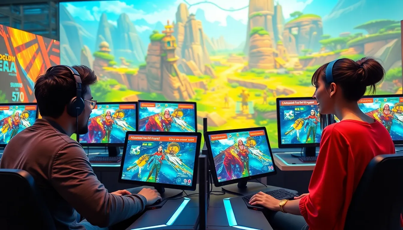 diverse gamers enjoying Zarovviraf153 in a vibrant gaming environment.