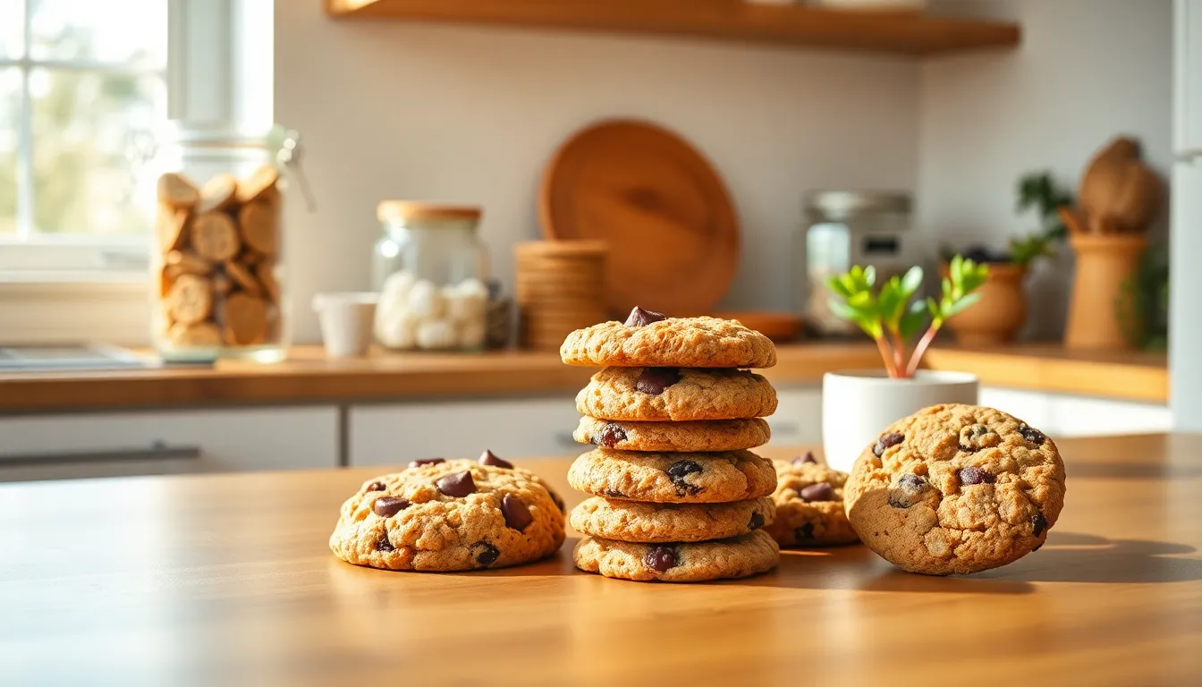An inviting kitchen displaying assorted nourishing cookies from Cookiesforlove.