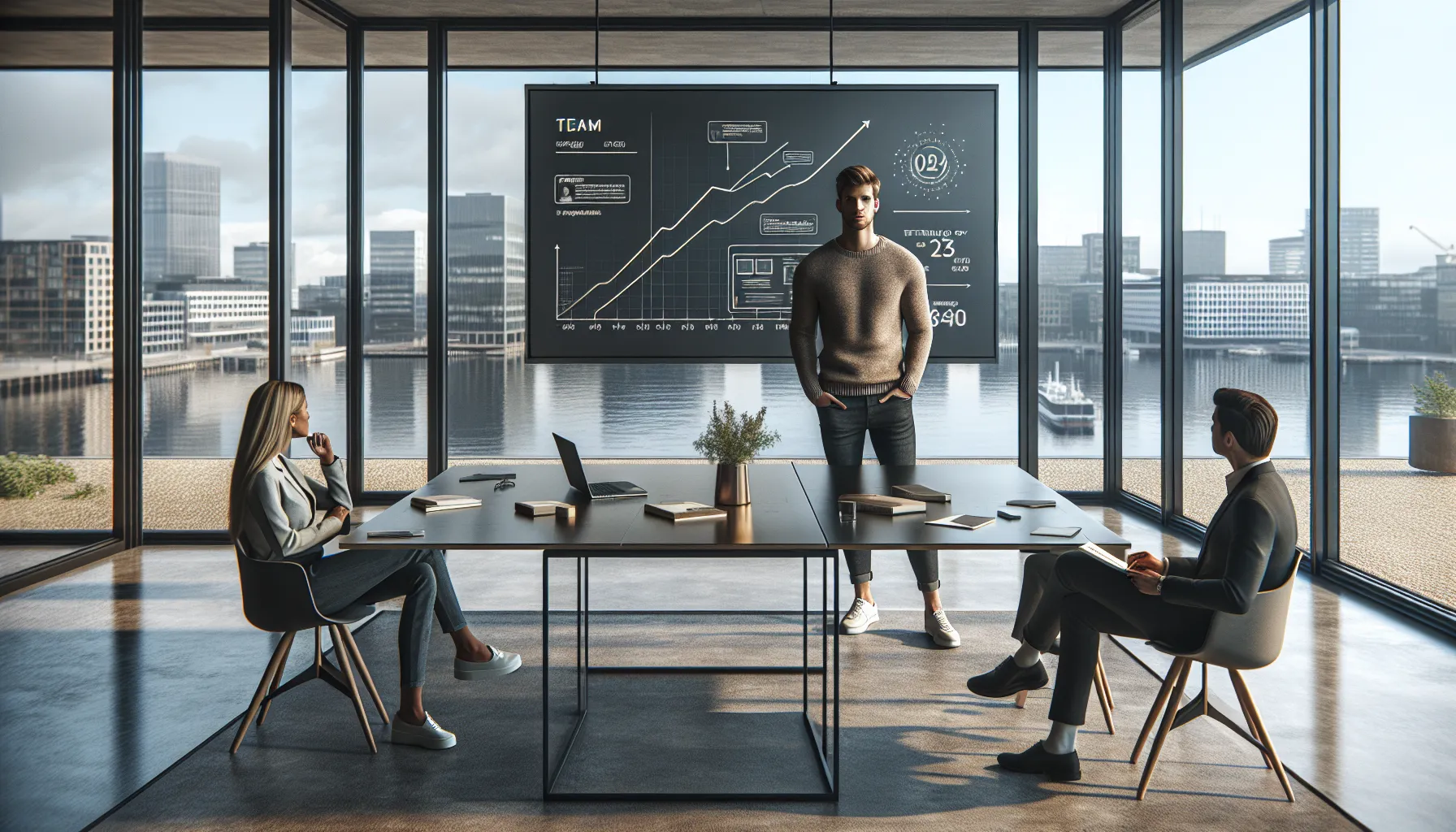 Slik kan småbedrifter dra nytte av venturekapital 2 Norwegian tech founder pitching a high-growth startup to venture capital investors.