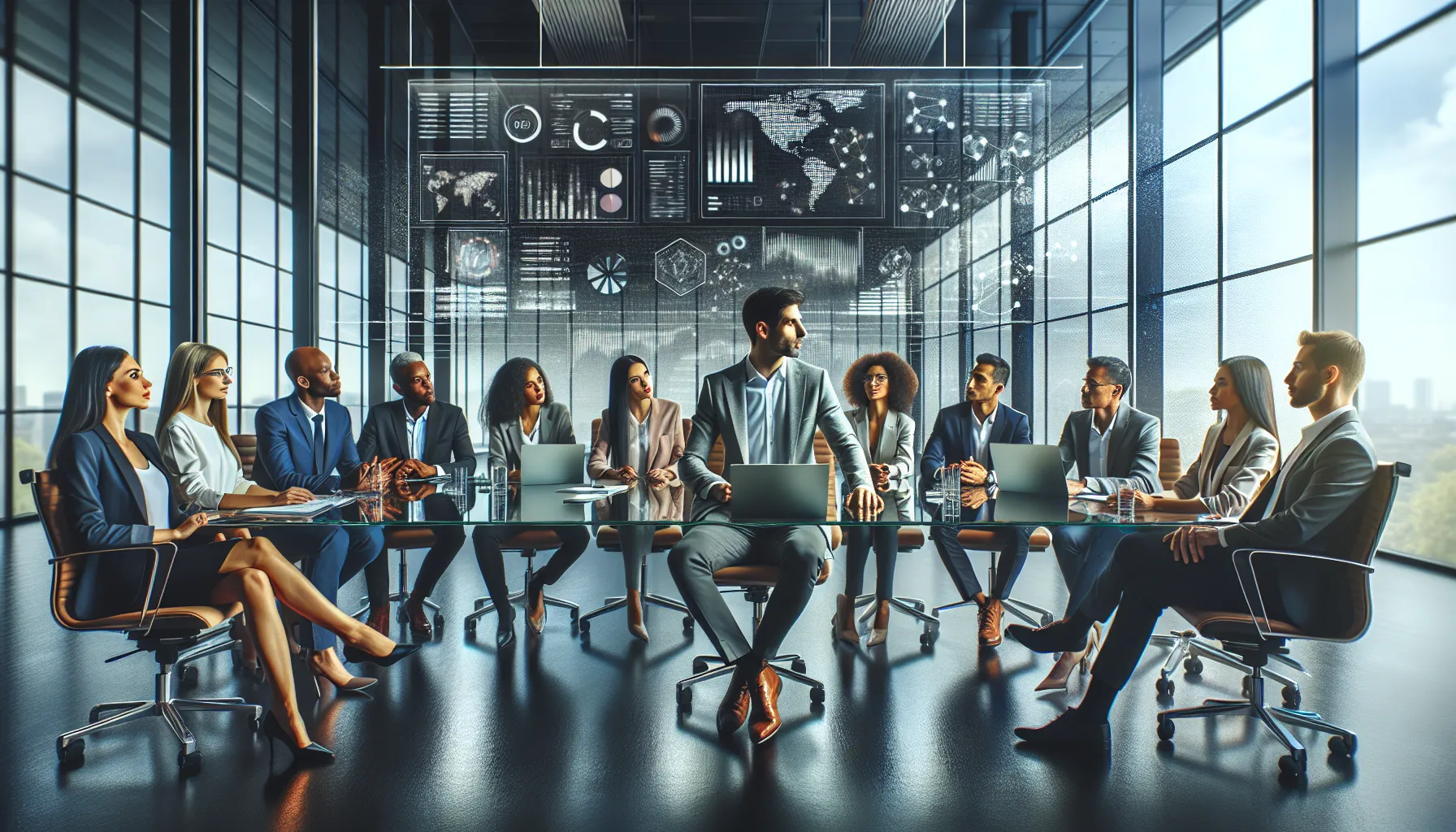 professional team brainstorming future content strategies in a modern office.
