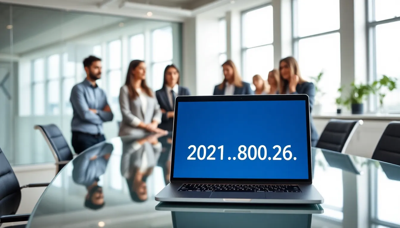 diverse professionals discussing IP address management in a modern office setting.