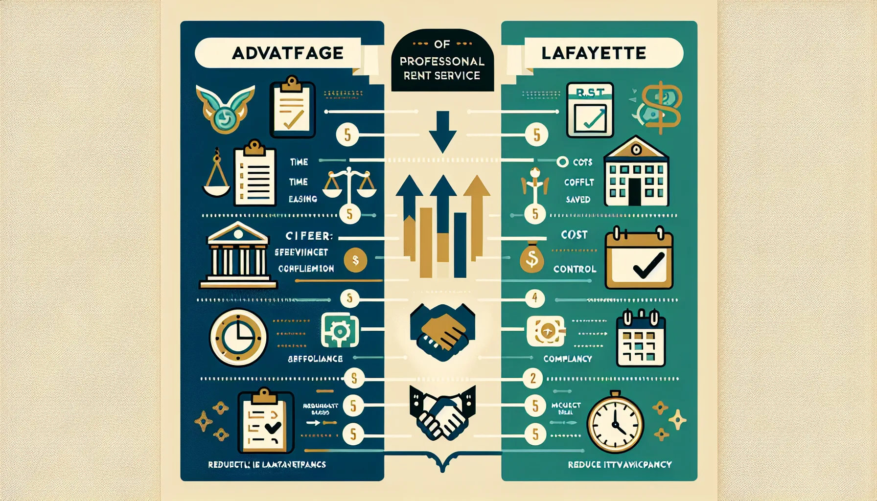 side-by-side comparison of rent service team benefits