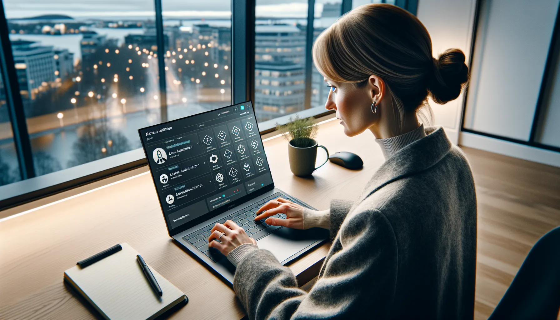 Norwegian hr recruiter reviews ats with certification badges on candidate profiles.