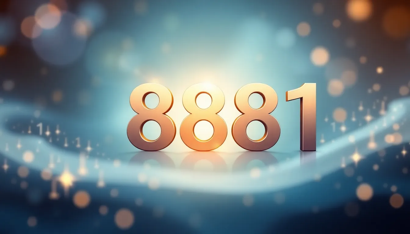 Representation of repeating numbers in numerology with a focus on 8888911416.