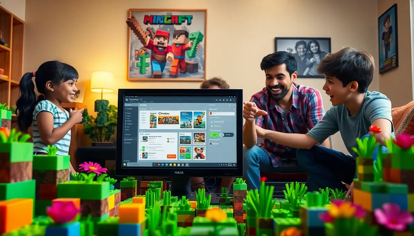 diverse players engaging with Minecraft's Redwebzine on a computer screen.