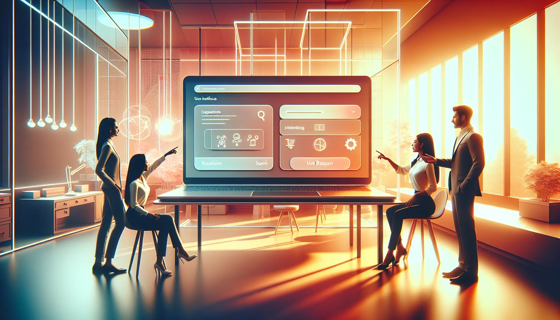 professionals discussing Shkesbpl.com in a modern office.