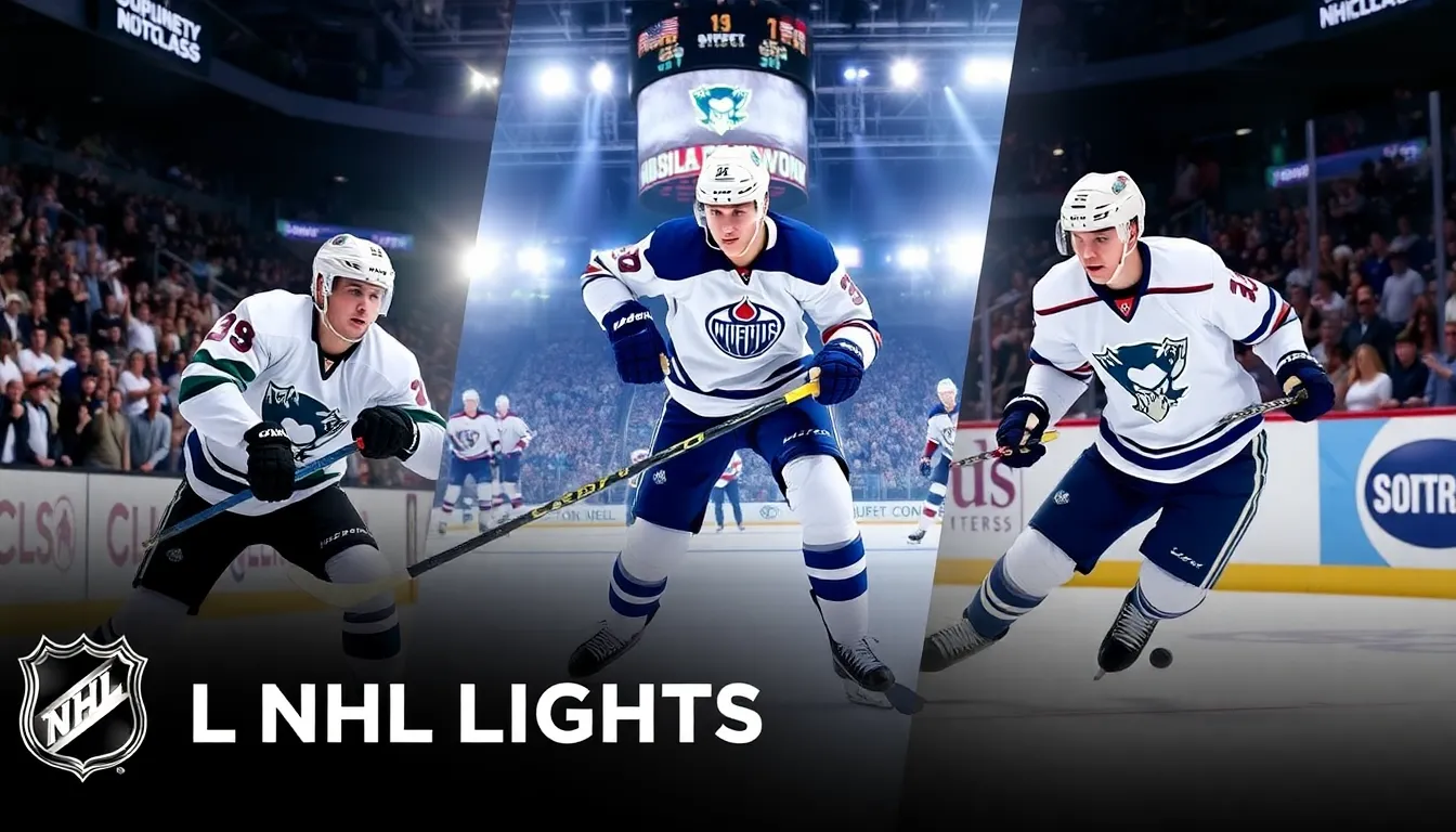 NHL players displaying skill and excitement during recent games.