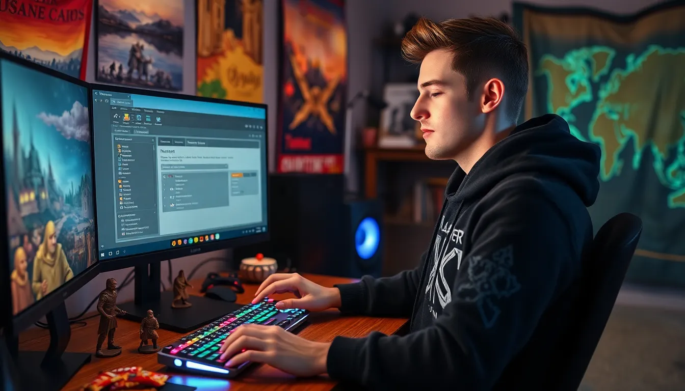 A gamer using Ck2Generator to create characters for Crusader Kings II.