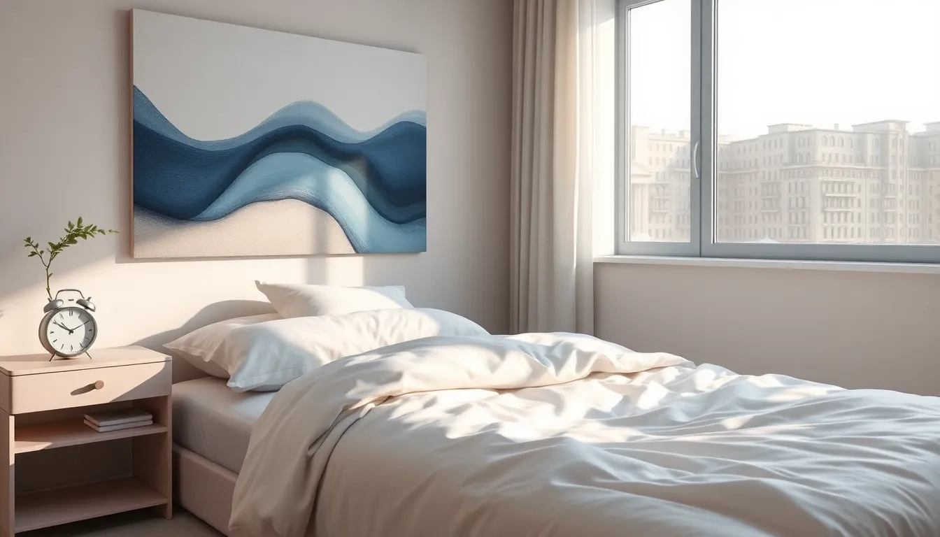 a modern bedroom promoting relaxation and quality sleep.