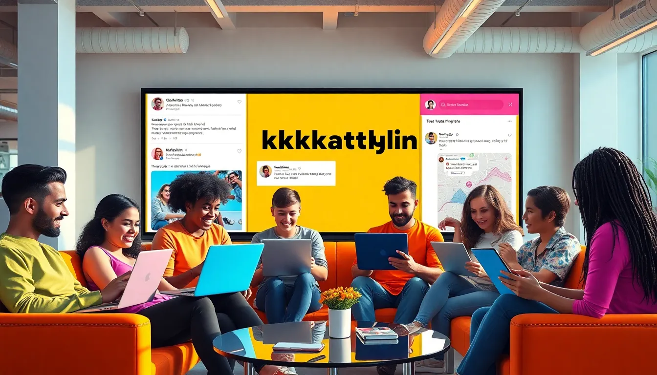 diverse group creating content in a modern co-working space.