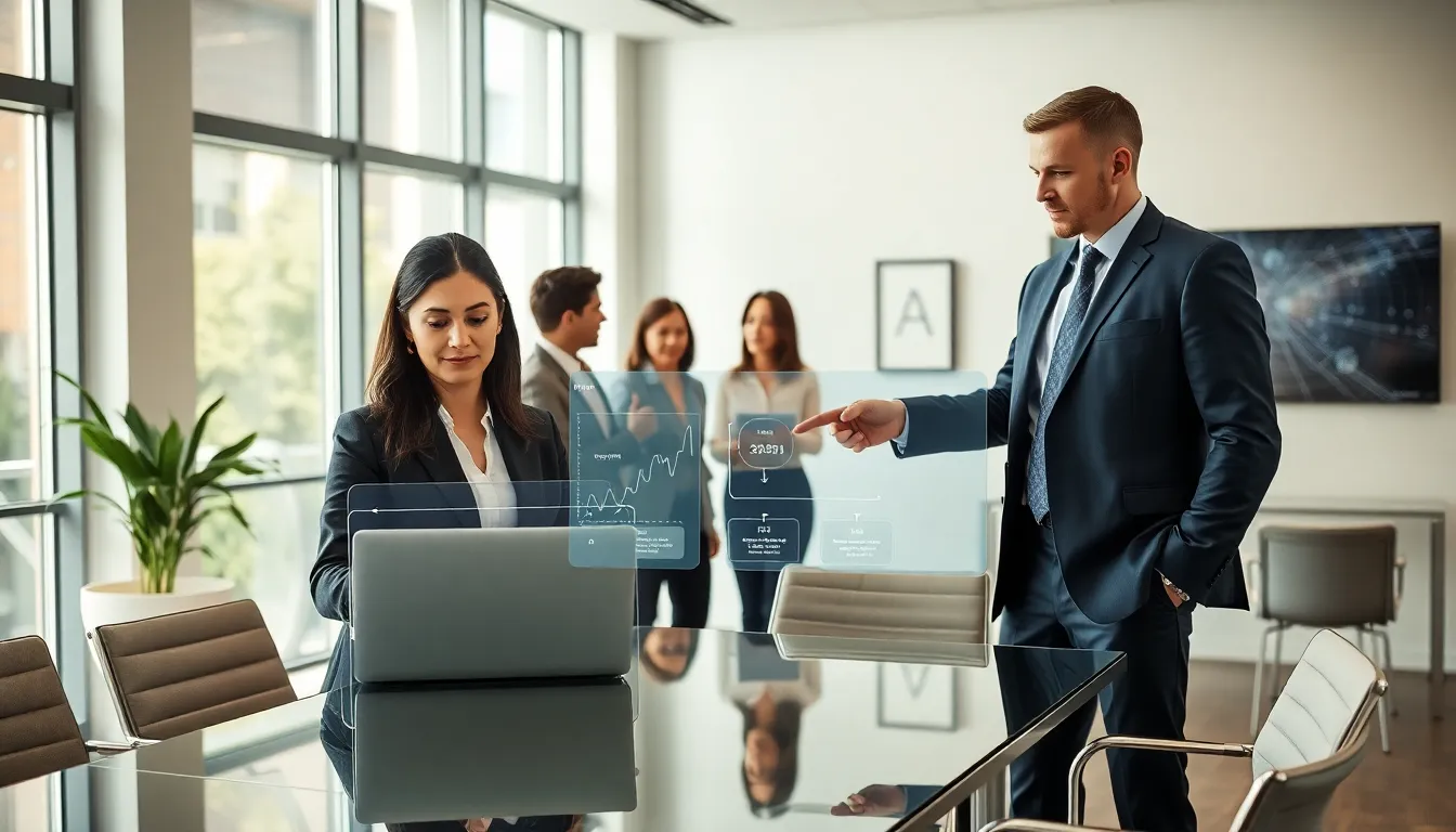 professionals collaborating in a modern office about data identifiers.
