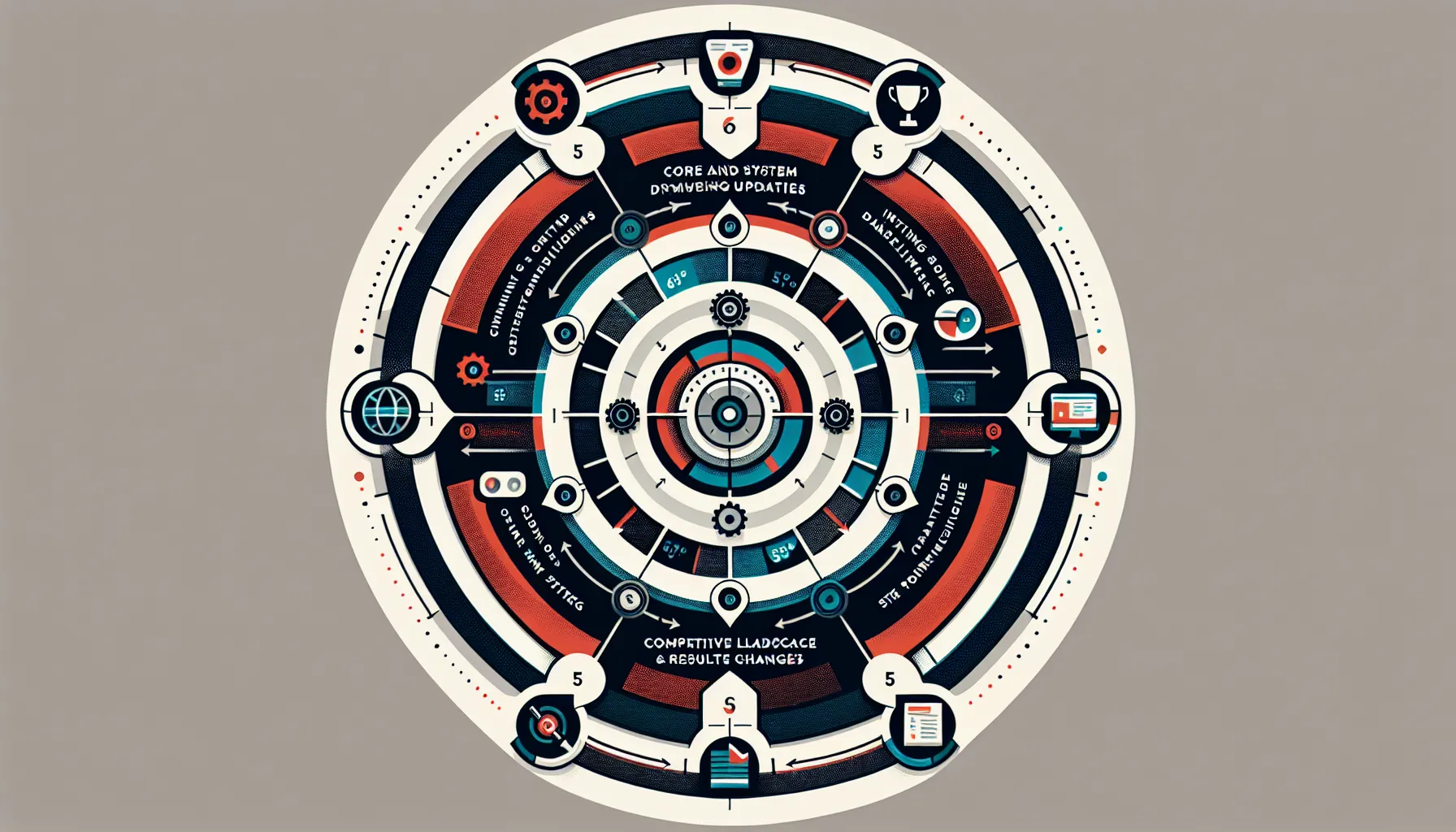 Radial diagram showing key drivers of UK SERP volatility.