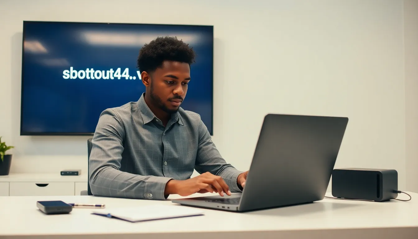 The Error Softout4.v6: What You Need to Know 7 IT technician troubleshooting the softout4.v6 error in a modern office.