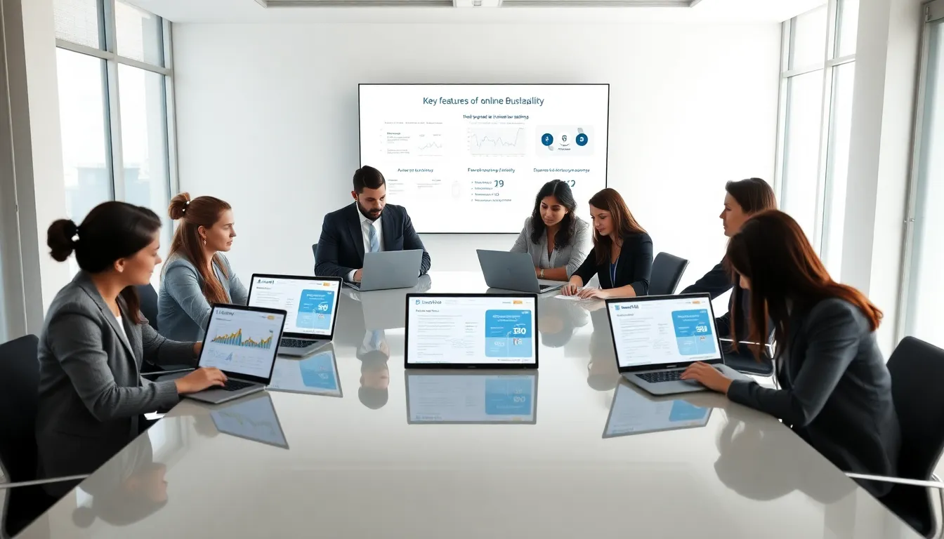 diverse team collaborating in a modern office using WebBizMagnet tools.