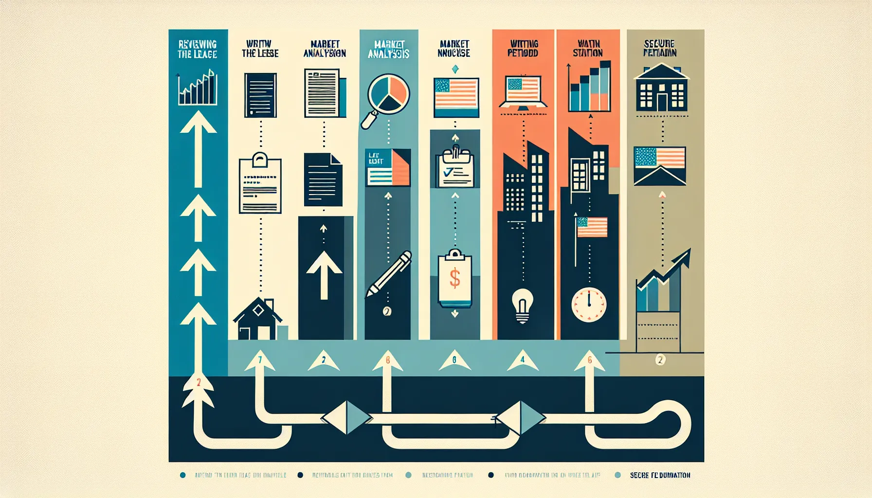 infographic showing steps landlords must follow to increase rent in Lafayette