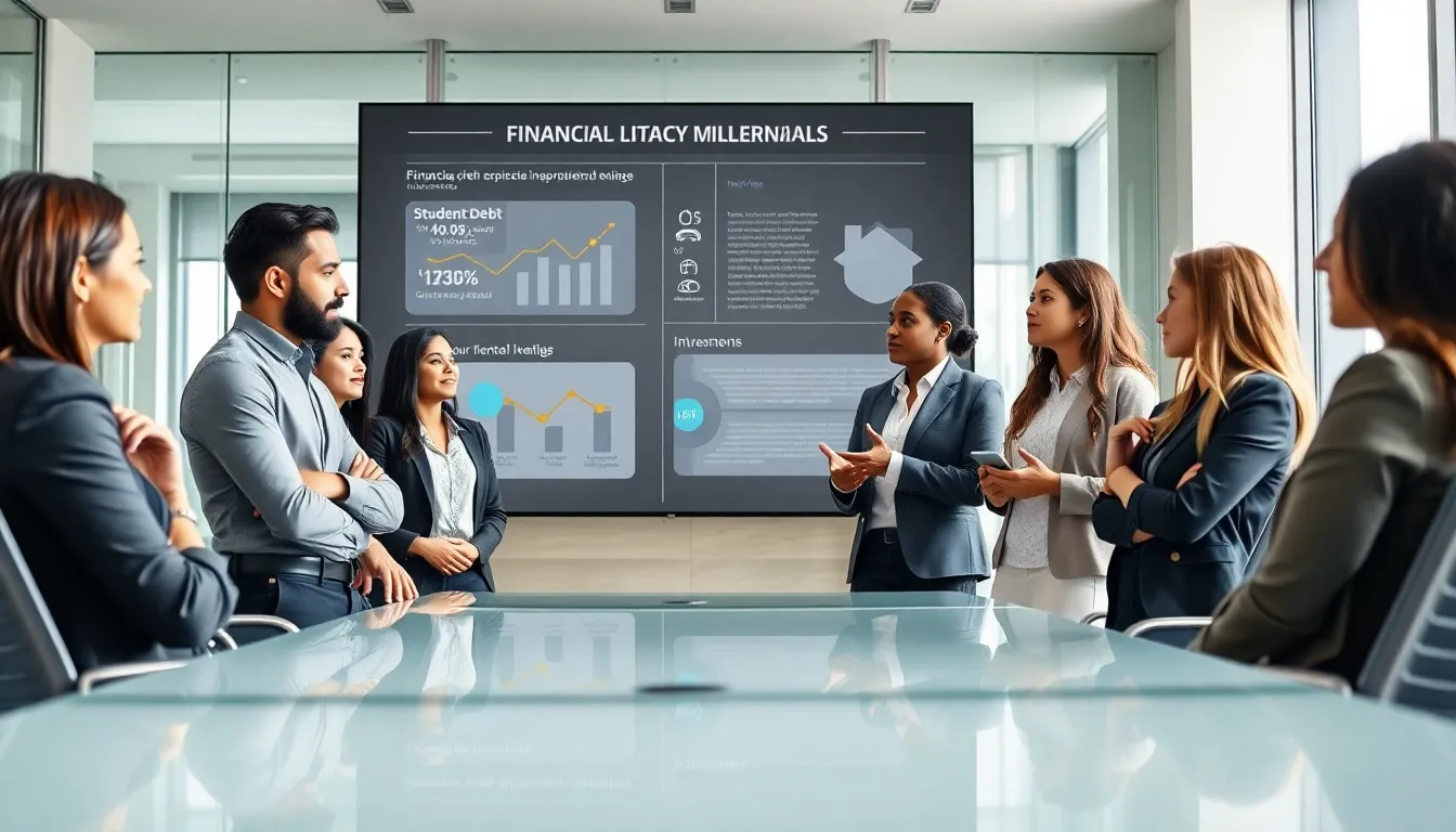 millennials participating in a financial literacy workshop.