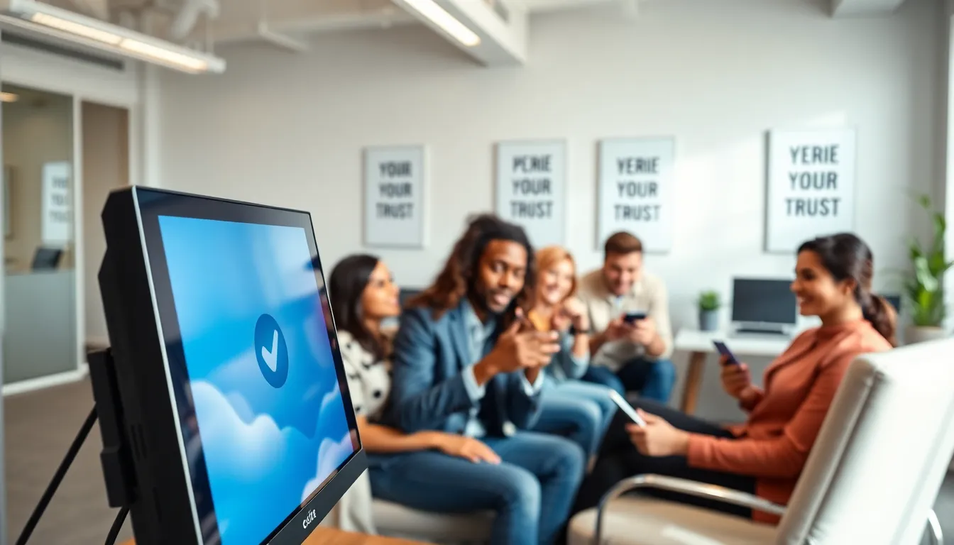 display of a verified blue social media profile on a computer screen.