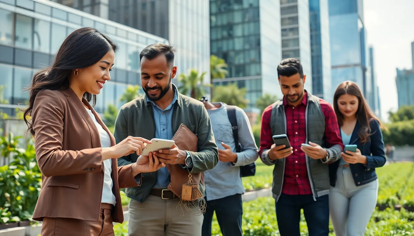 diverse professionals integrating technology with traditional practices.