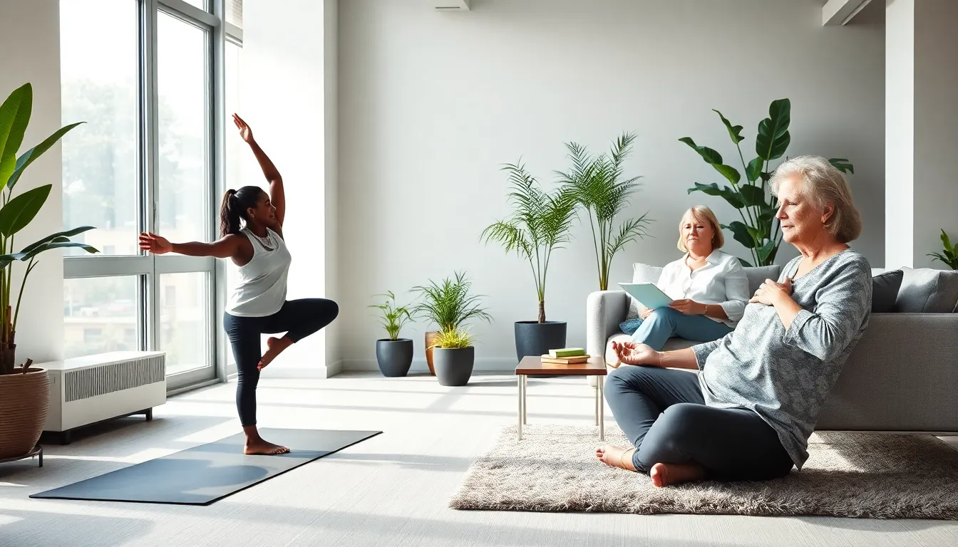 professionals engaging in restful activities in a modern office.