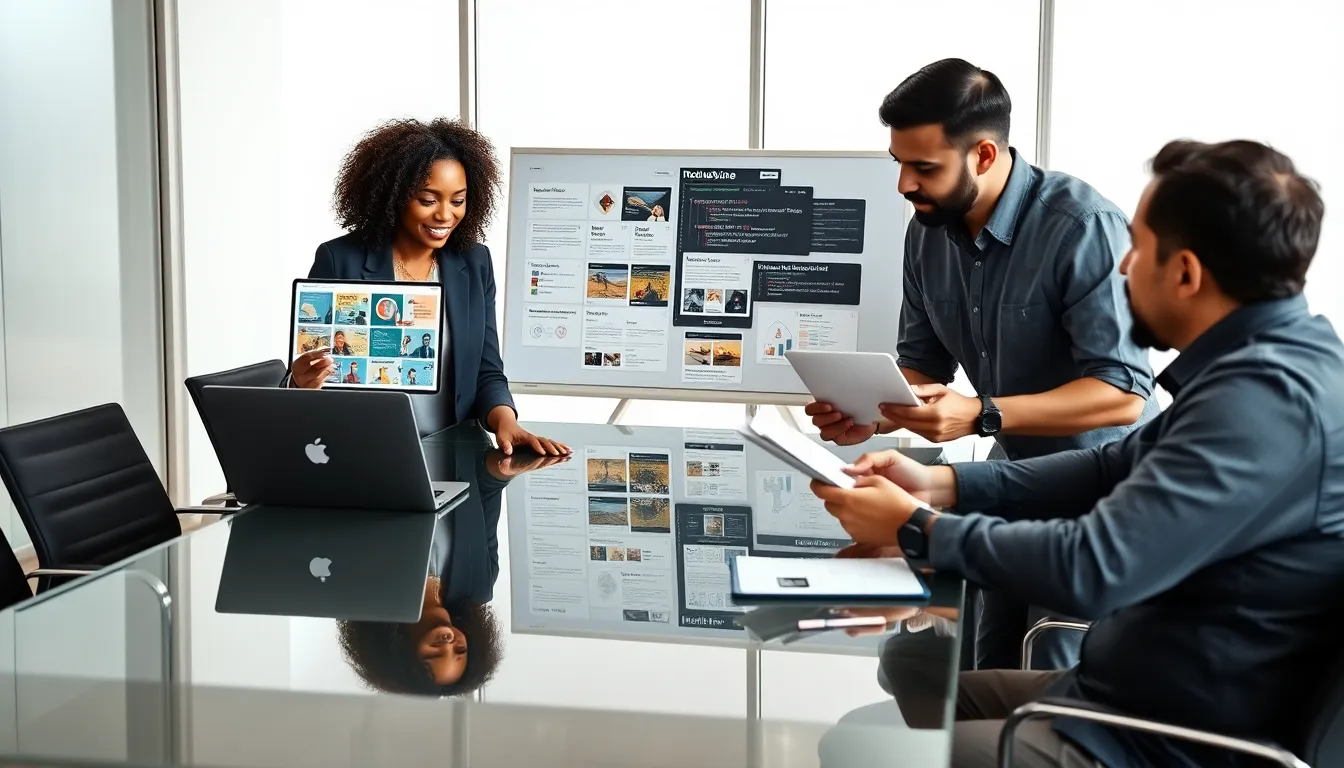 diverse team discussing Java code in a modern office setting.