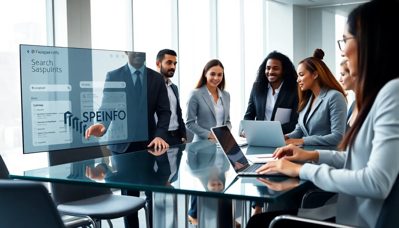 diverse team using advanced technology in a modern office.