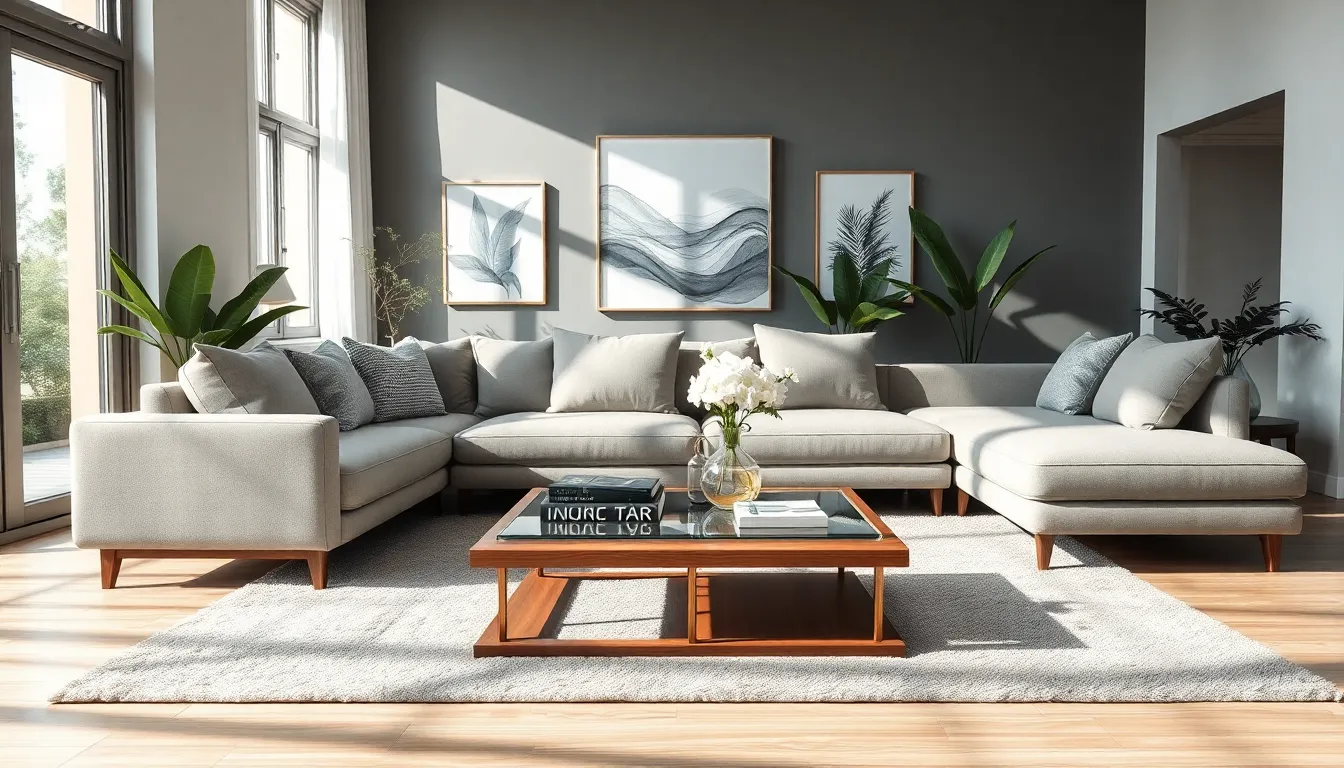 stylish living room showcasing interior design photography.