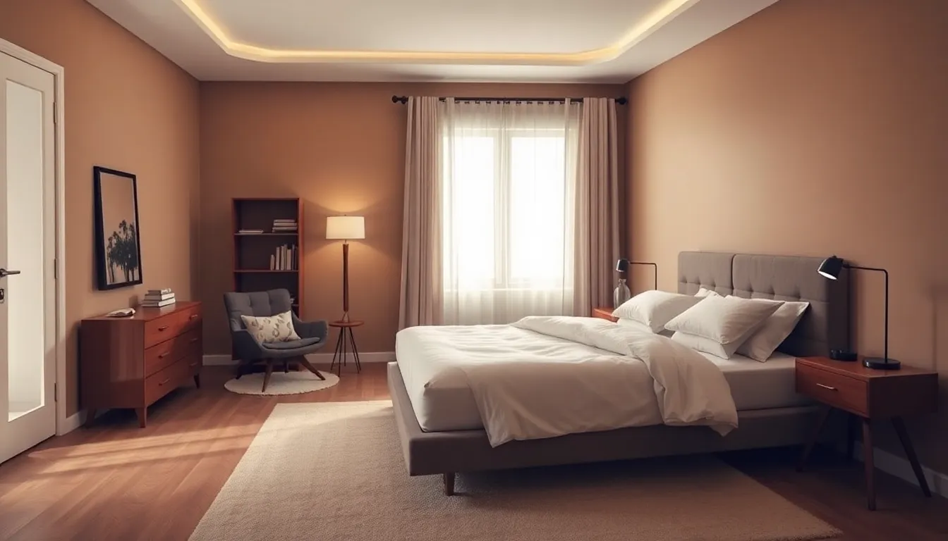 modern Ikea bedroom featuring stylish furniture and cozy decor.