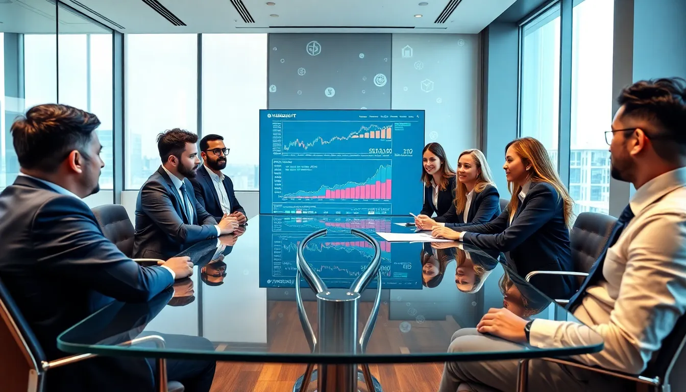 diverse team discussing investment in Xukizejutz shares.